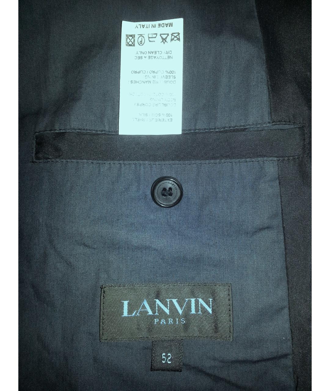 LANVIN Черная шелковая куртка, фото 4