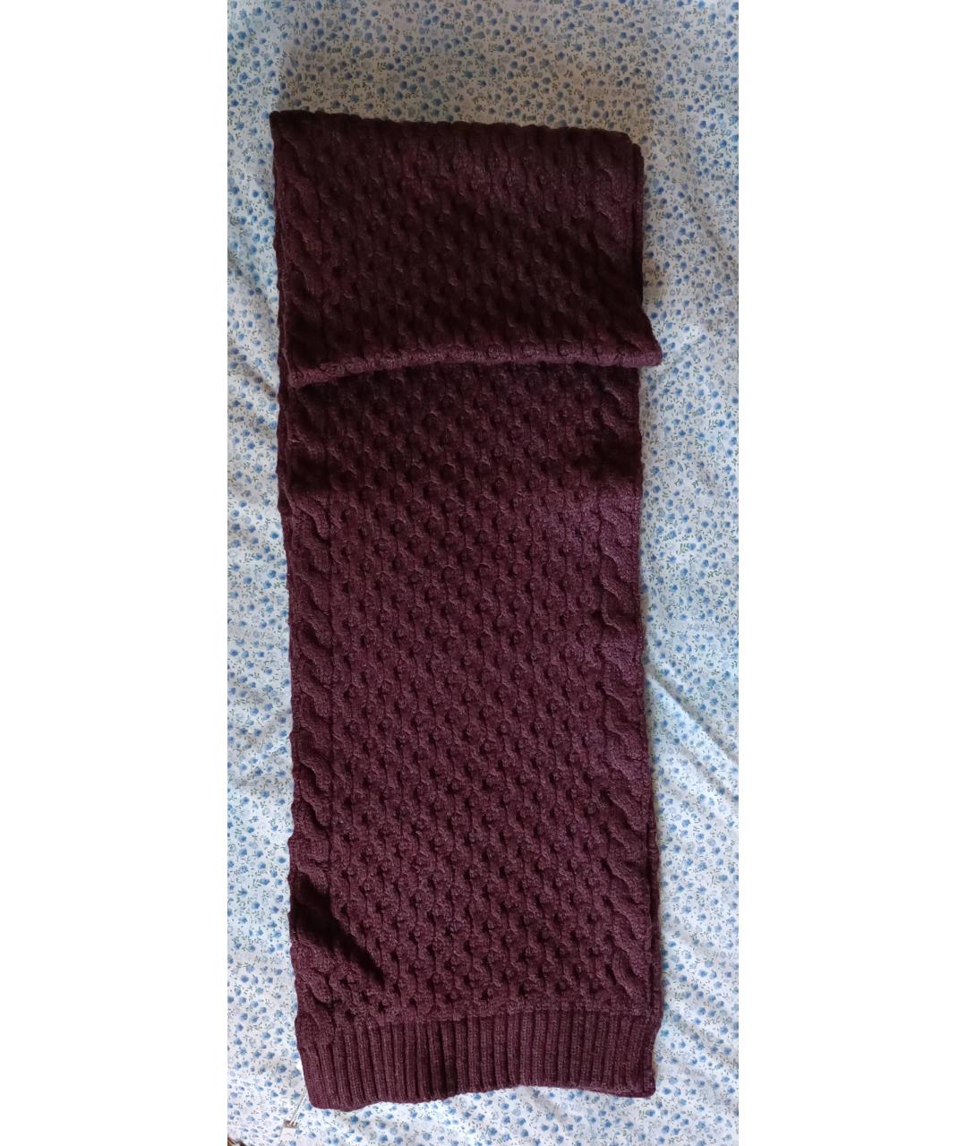 J.LINDEBERG Бордовый хлопковый шарф, фото 4