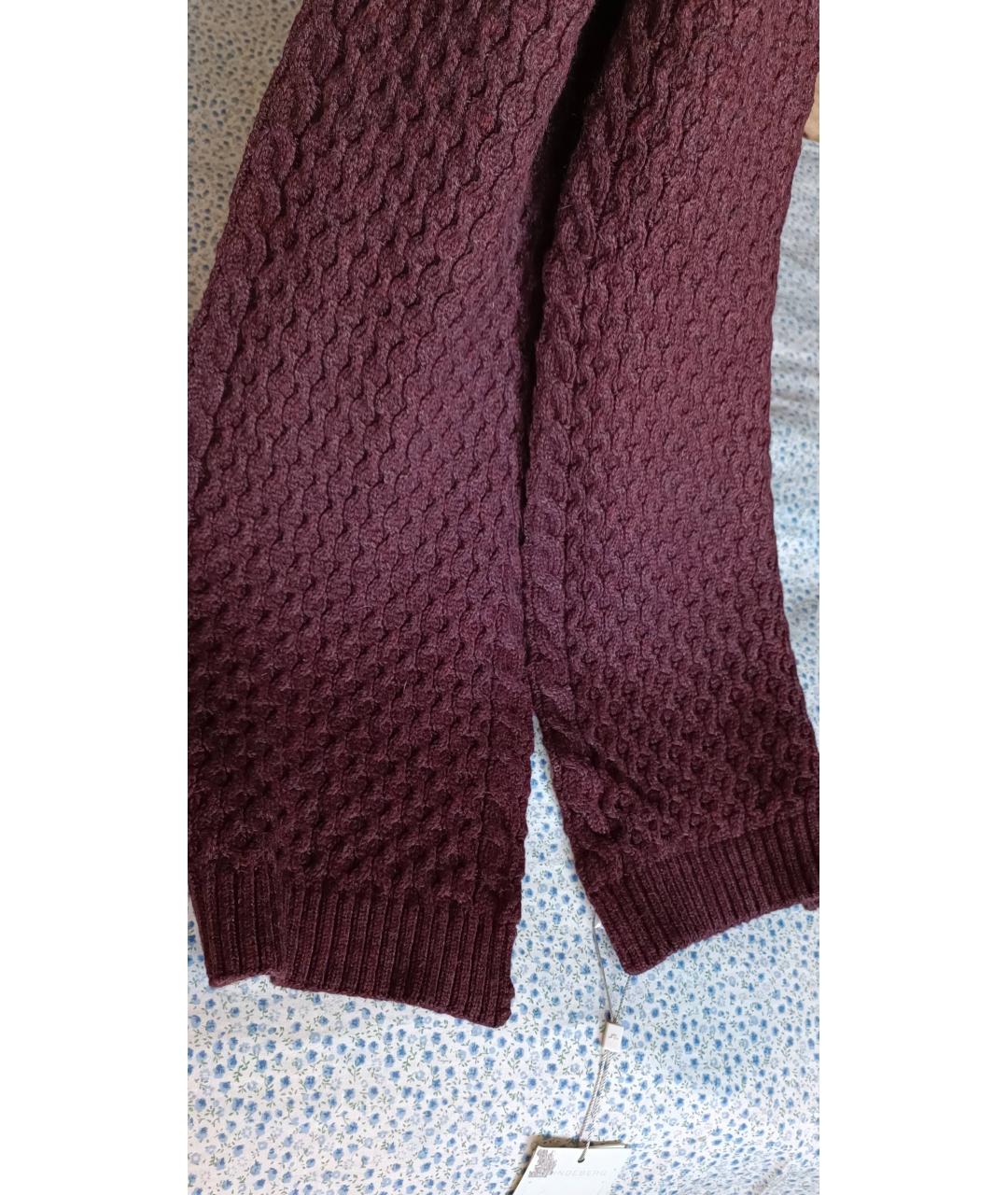 J.LINDEBERG Бордовый хлопковый шарф, фото 8