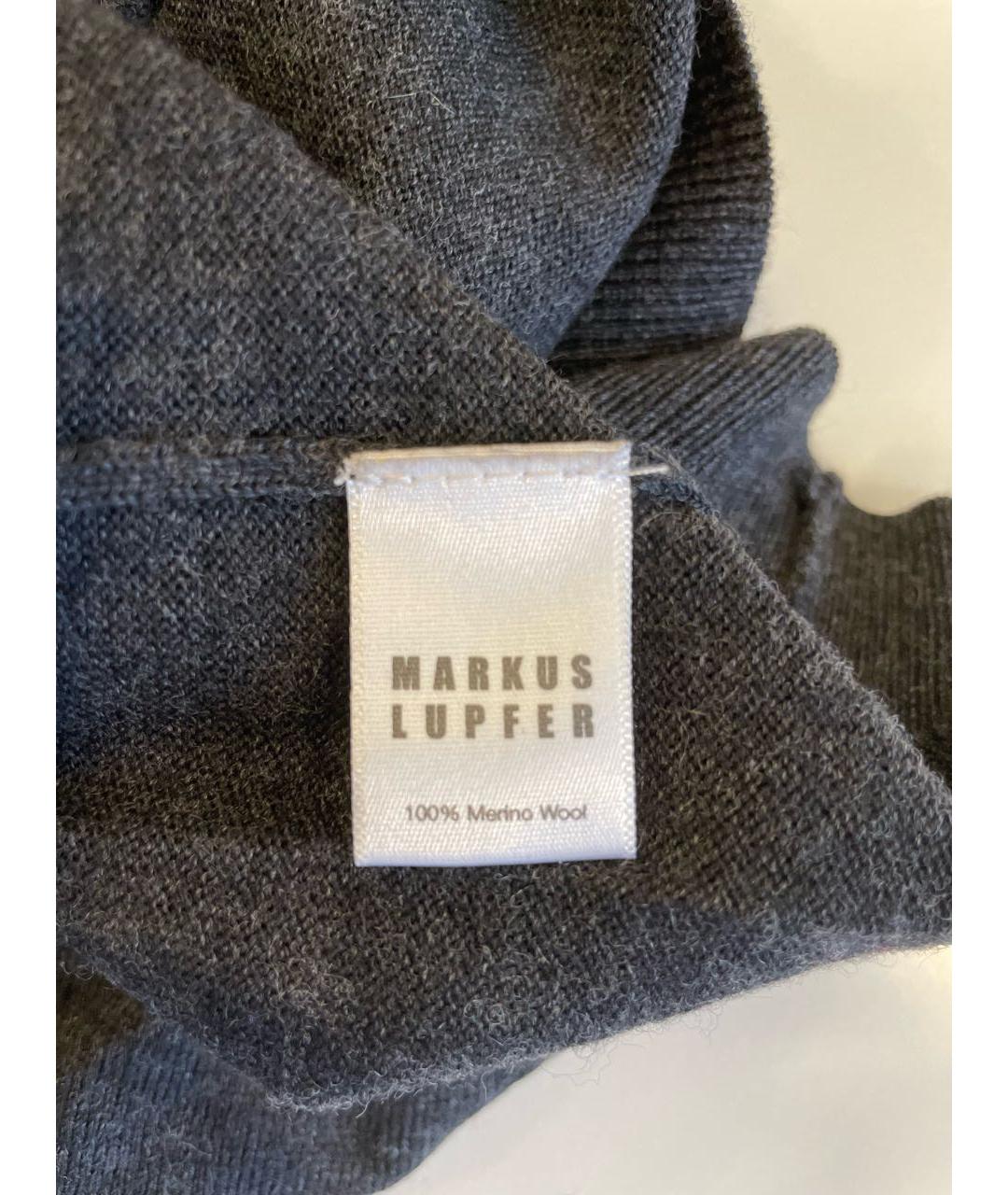 MARKUS LUPFER Антрацитовый шерстяной джемпер / свитер, фото 4