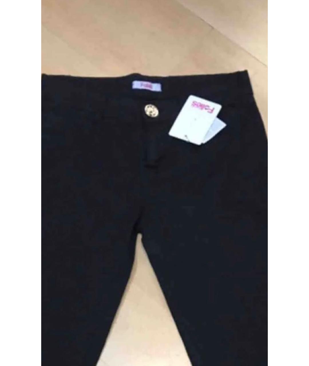 BLUGIRL Черные хлопко-эластановые прямые джинсы, фото 3
