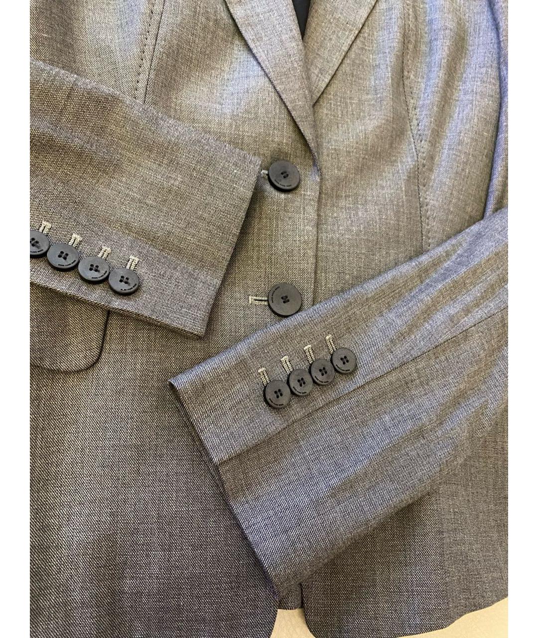 HUGO BOSS Серый шерстяной костюм с брюками, фото 2