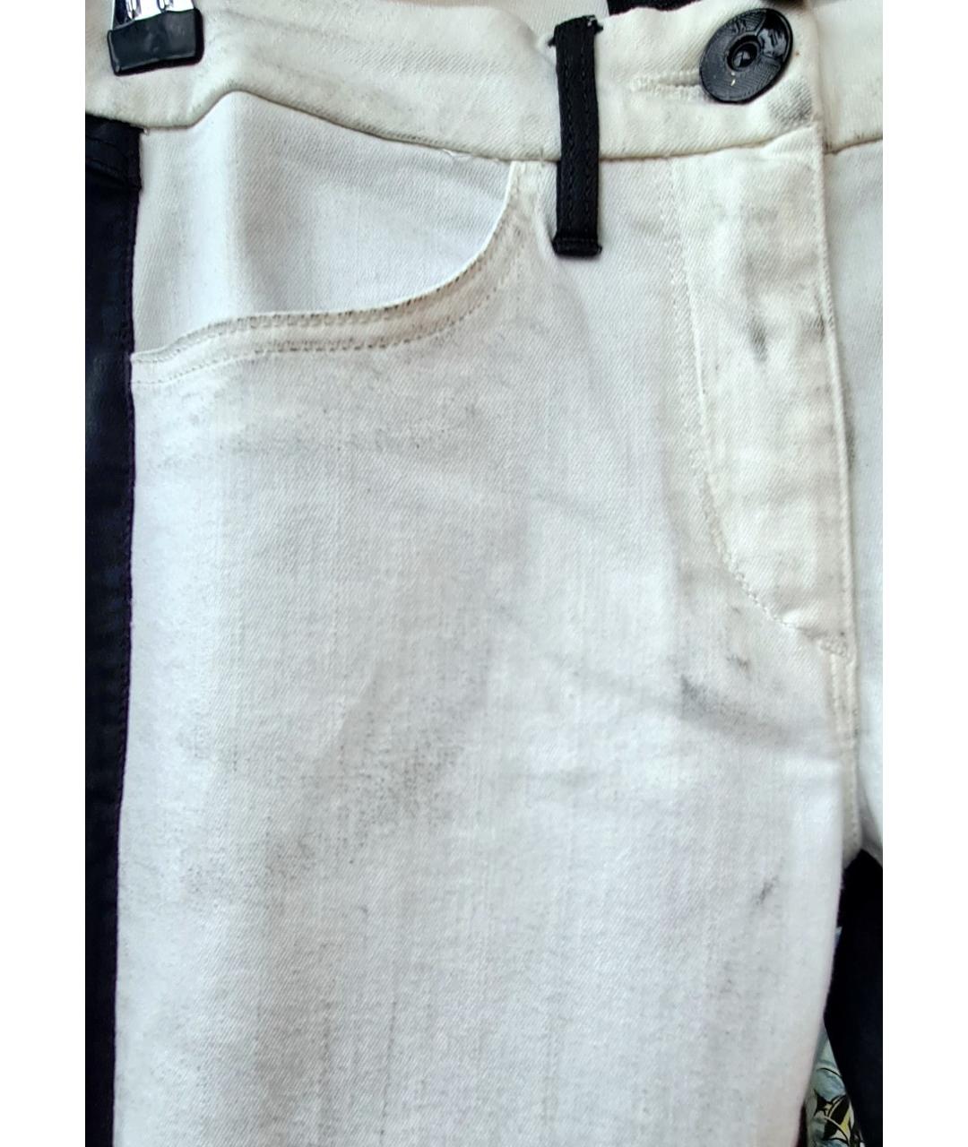 3X1 Белые хлопко-эластановые джинсы слим, фото 4