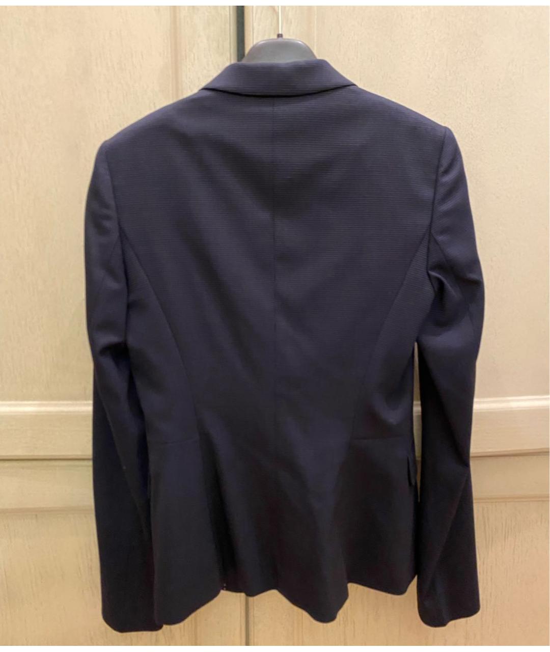 HUGO BOSS Темно-синий шерстяной жакет/пиджак, фото 2