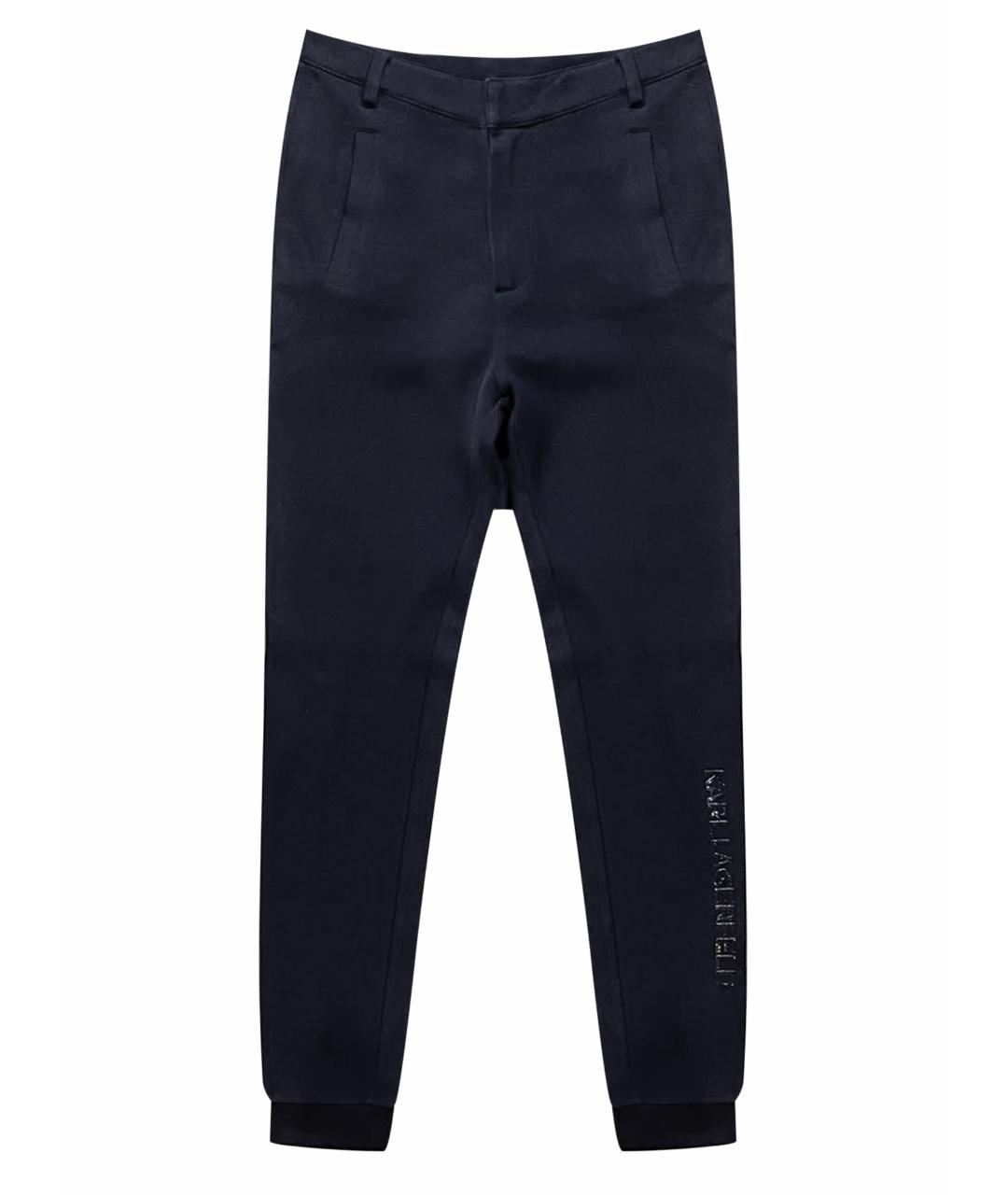 KARL LAGERFELD Синие хлопковые брюки и шорты, фото 1
