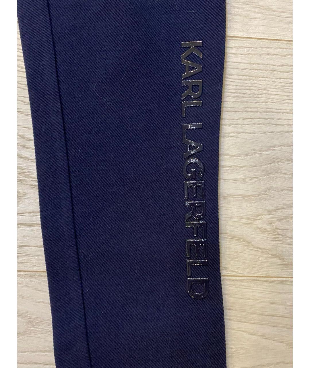 KARL LAGERFELD Синие хлопковые брюки и шорты, фото 6