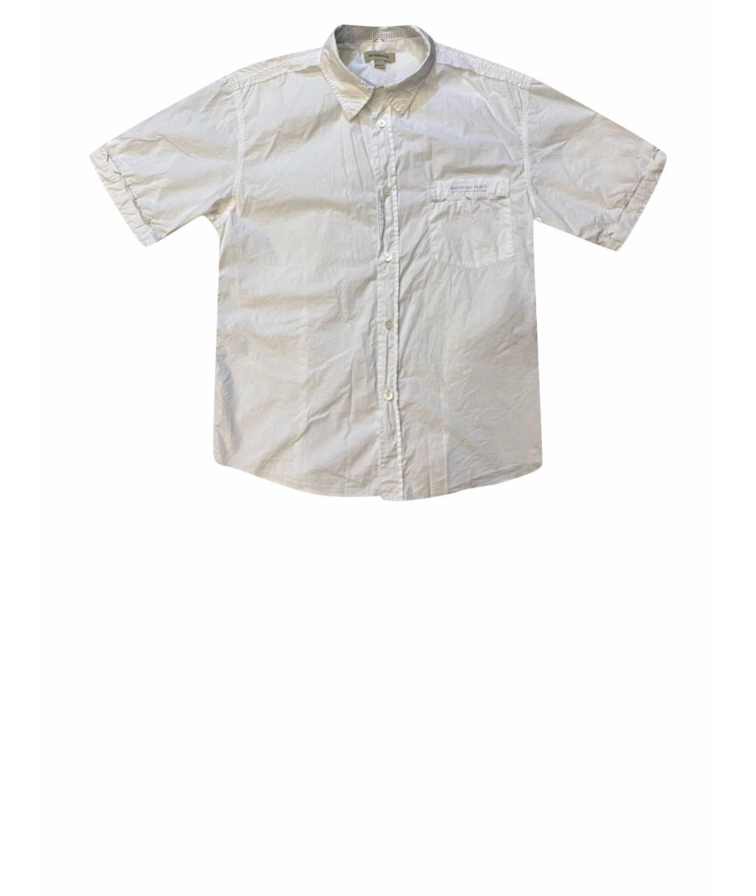 BURBERRY Белая хлопковая детская рубашка, фото 1