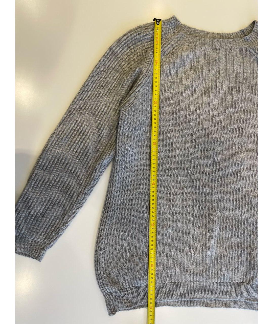12 STOREEZ Серый шерстяной джемпер / свитер, фото 2