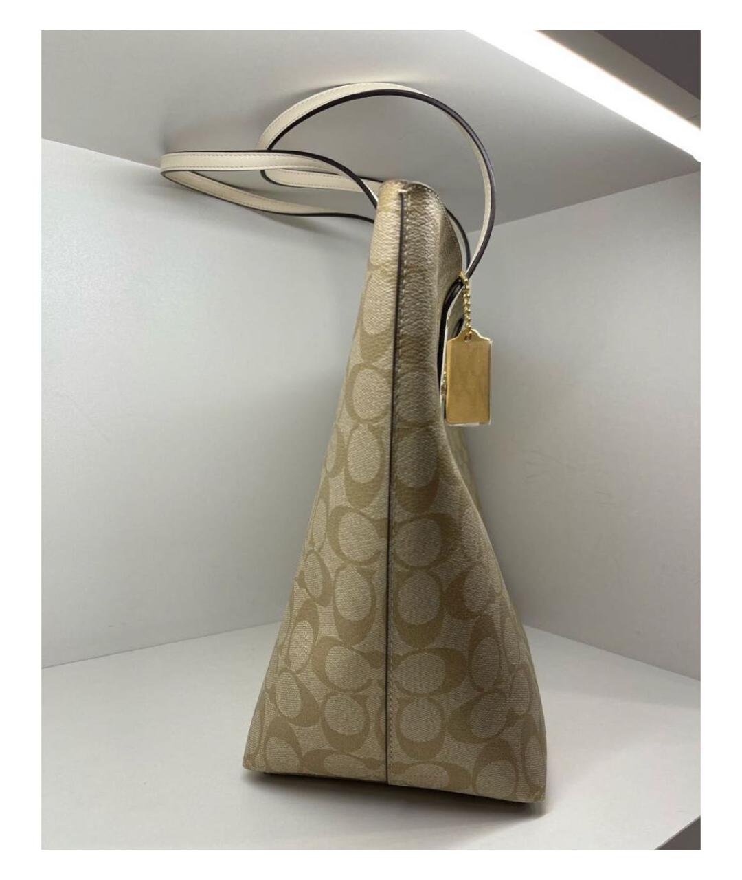 COACH Бежевая сумка тоут, фото 2