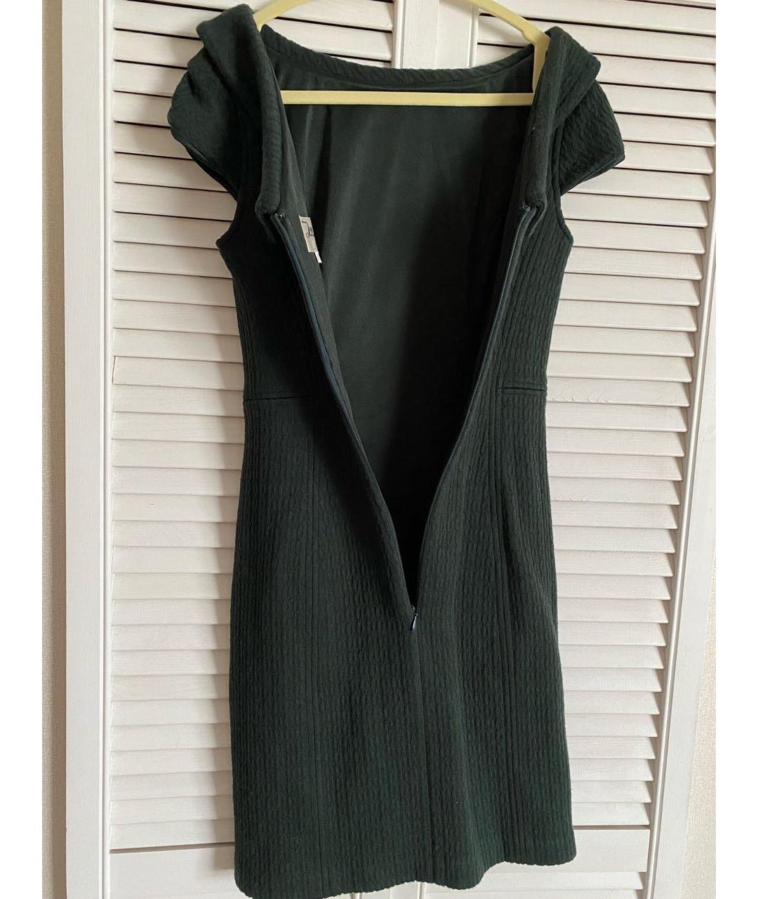 MILLY Зеленые шерстяное коктейльное платье, фото 6