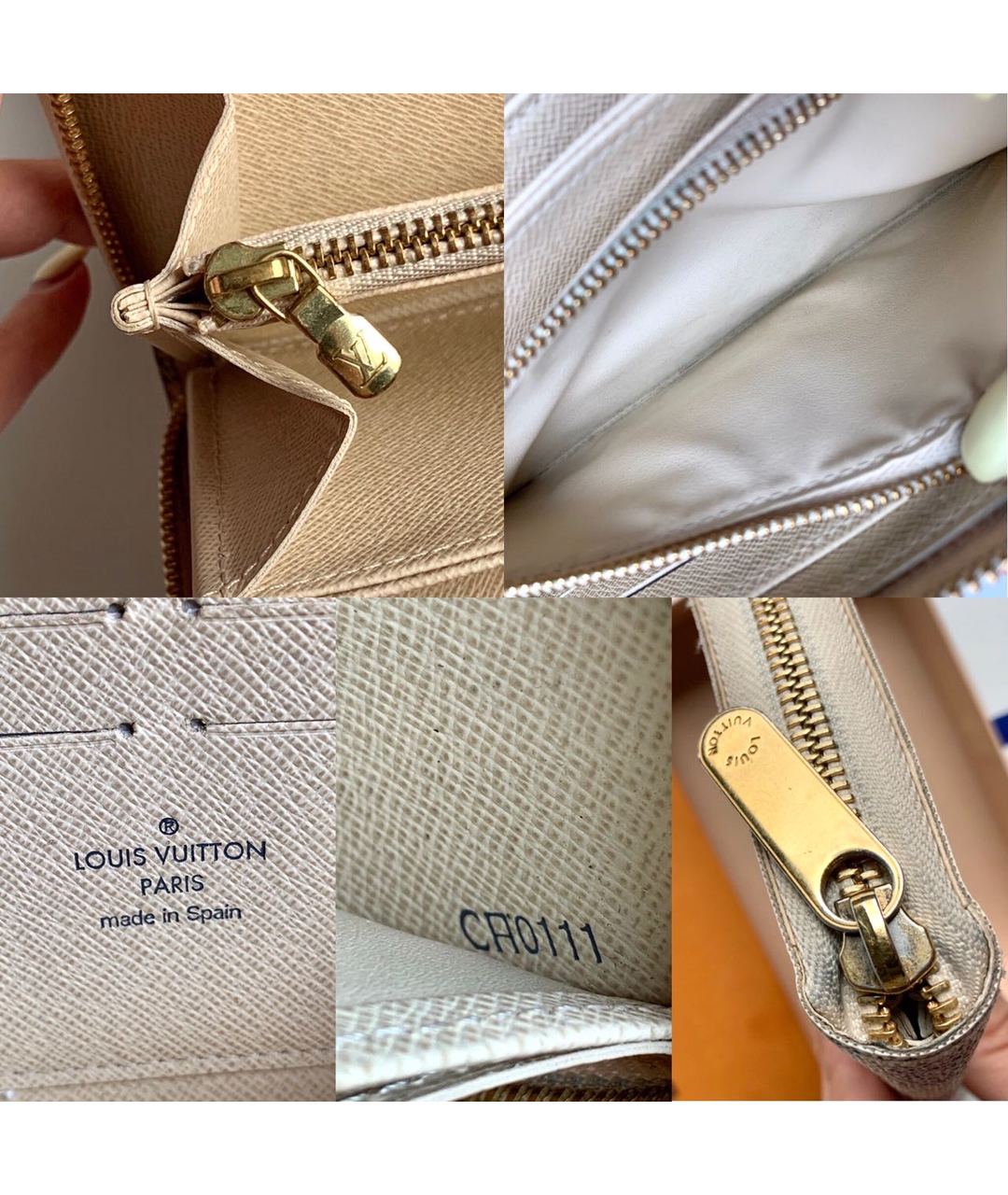 LOUIS VUITTON PRE-OWNED Белый кошелек, фото 6