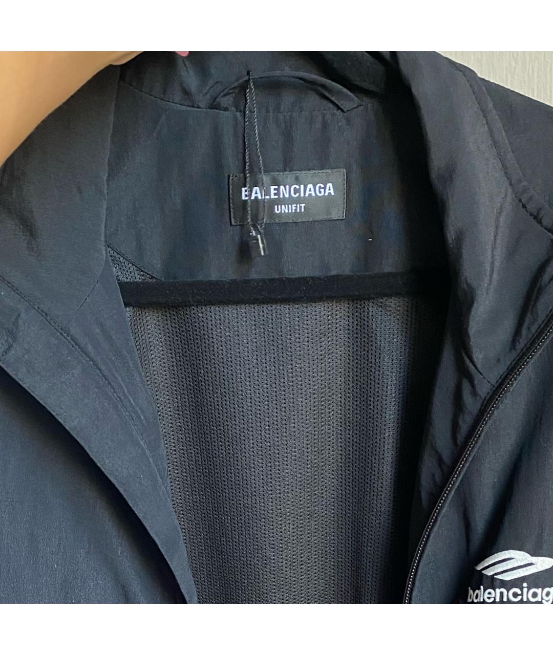 BALENCIAGA Черная полиэстеровая куртка, фото 3