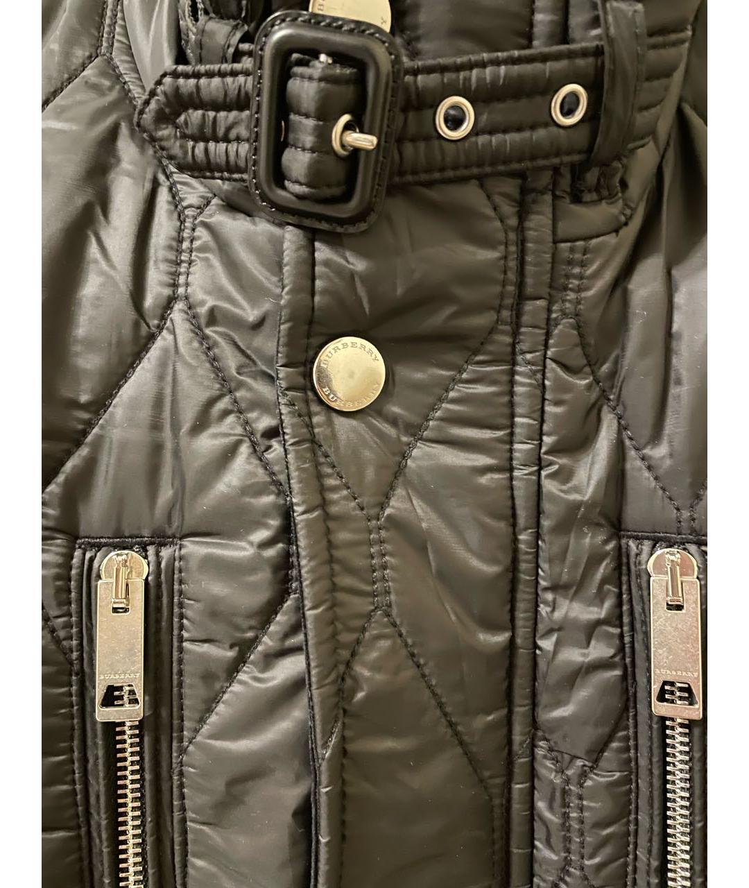 BURBERRY Черный полиэстеровый жилет, фото 4