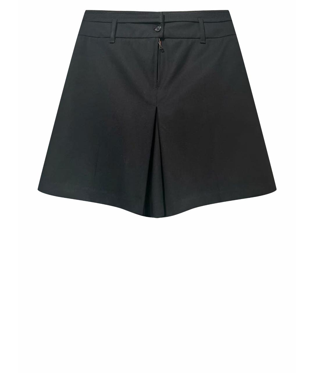 PRADA Черные шерстяные шорты, фото 1