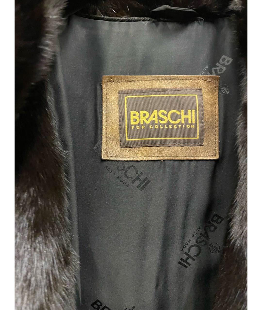 BRASCHI Черная меховая шуба, фото 3