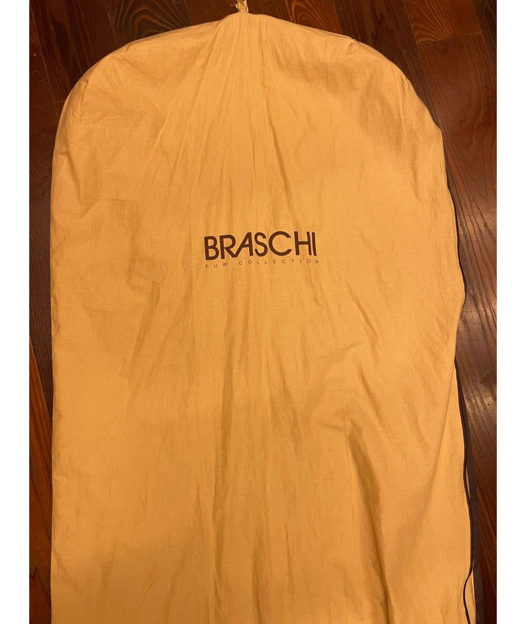 BRASCHI Черная меховая шуба, фото 4
