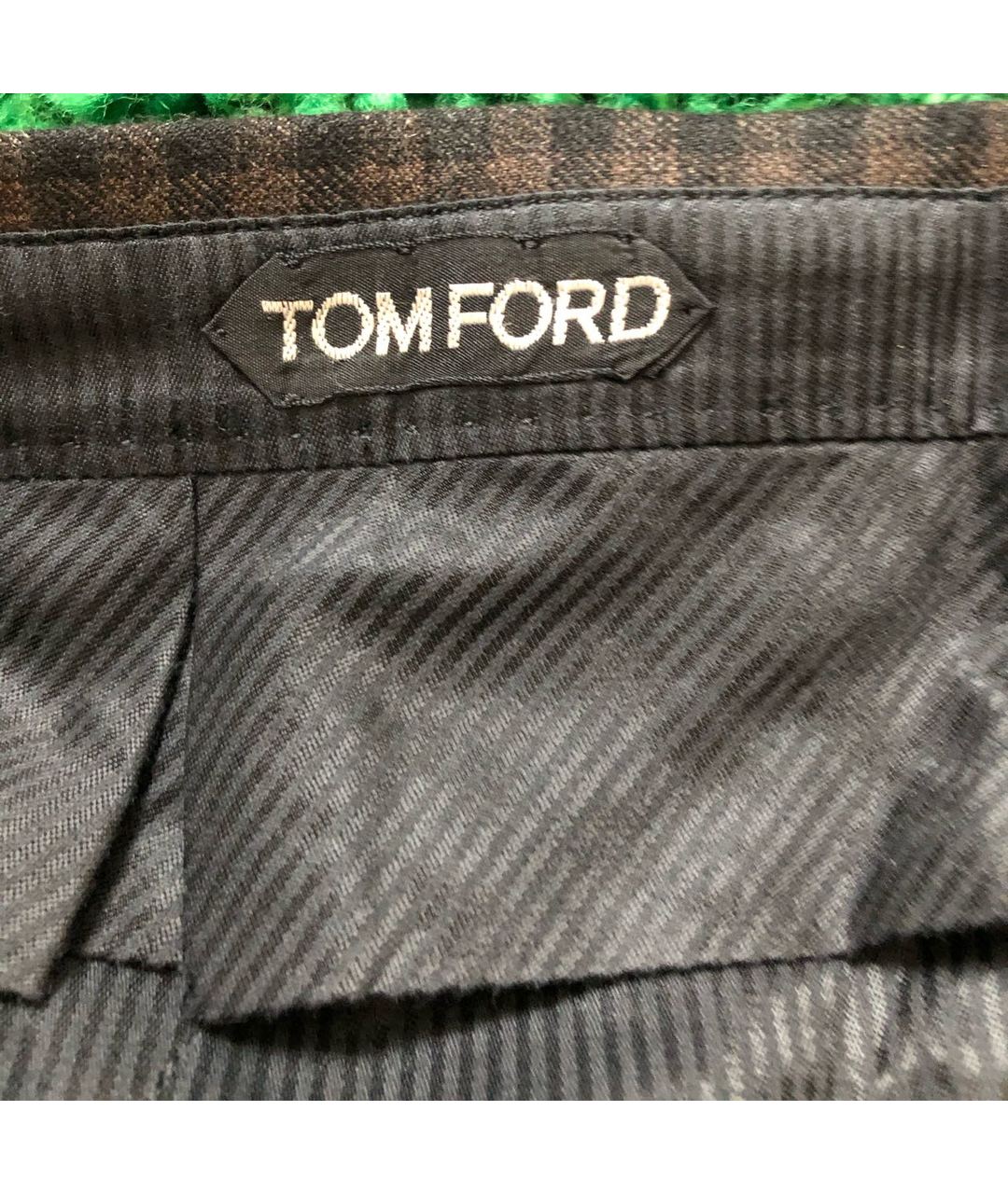 TOM FORD Коричневые шерстяные классические брюки, фото 4