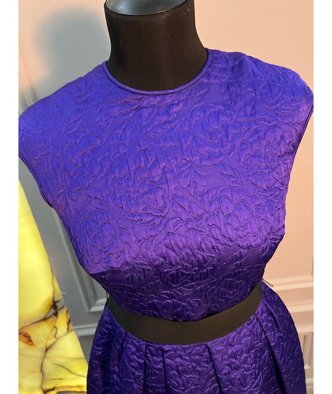 CHRISTIAN DIOR PRE-OWNED Фиолетовое коктейльное платье, фото 2