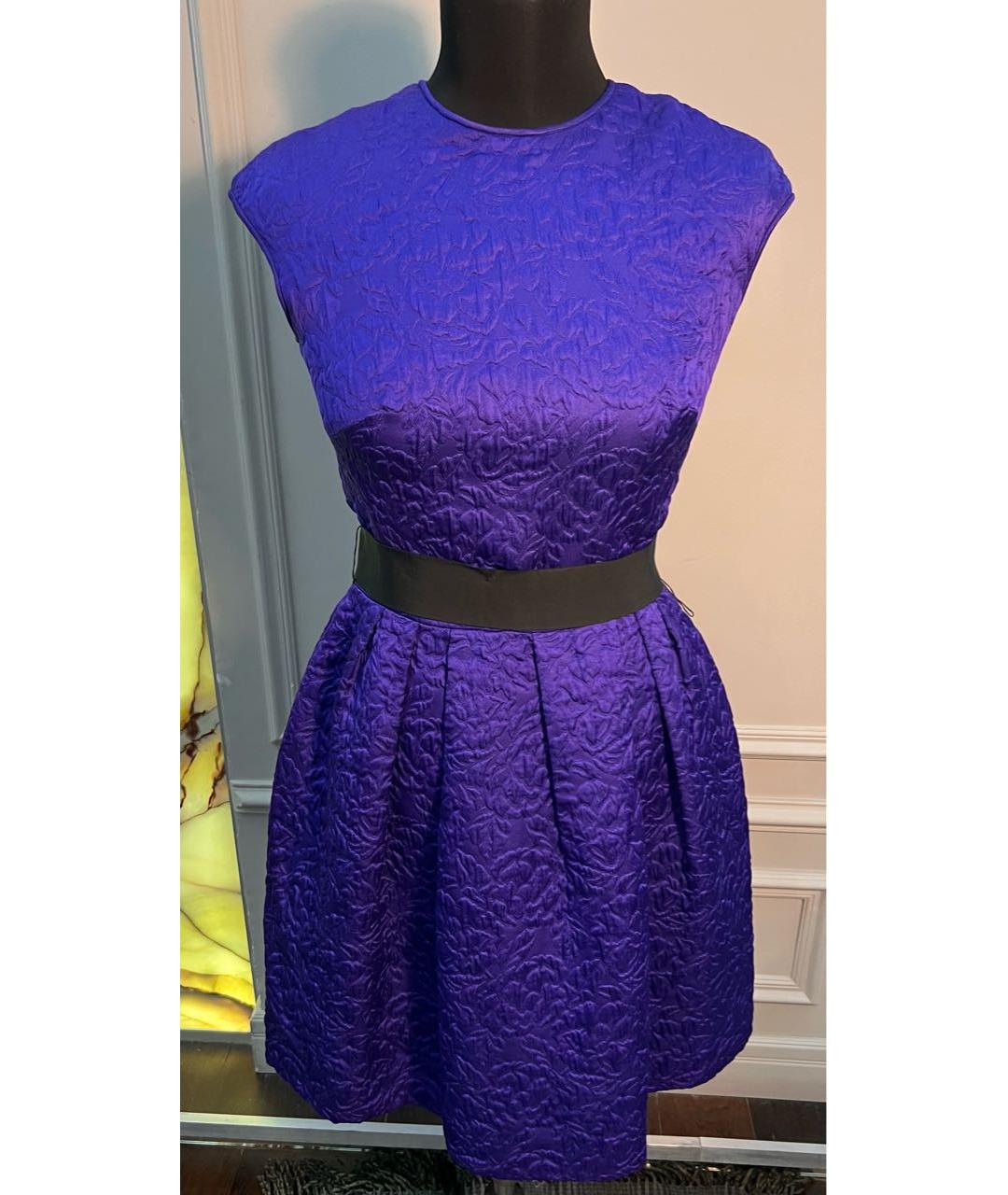 CHRISTIAN DIOR PRE-OWNED Фиолетовое коктейльное платье, фото 9