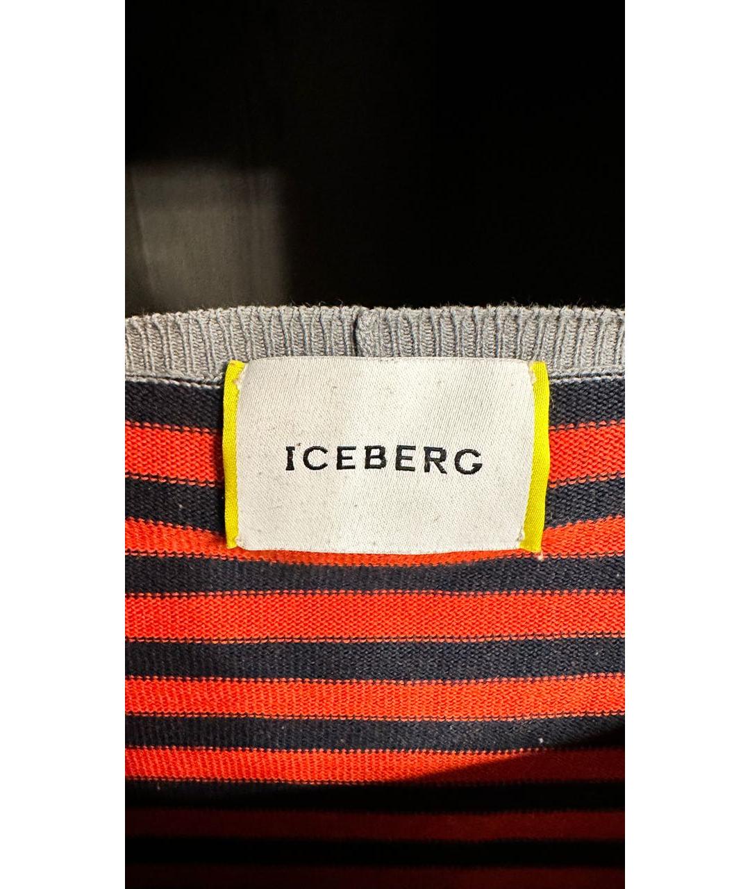 ICEBERG Серый хлопковый джемпер / свитер, фото 8