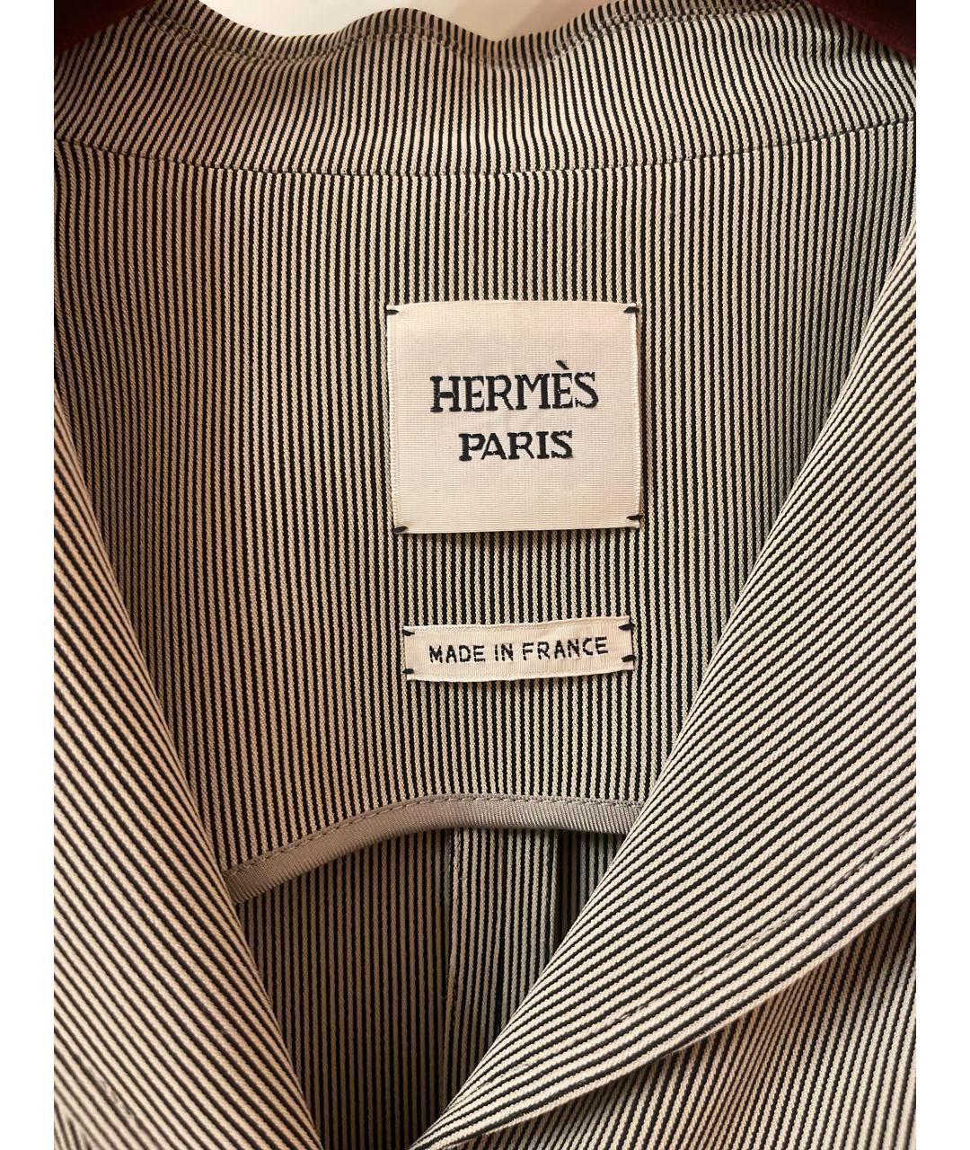 HERMES PRE-OWNED Серый вискозный жакет/пиджак, фото 3