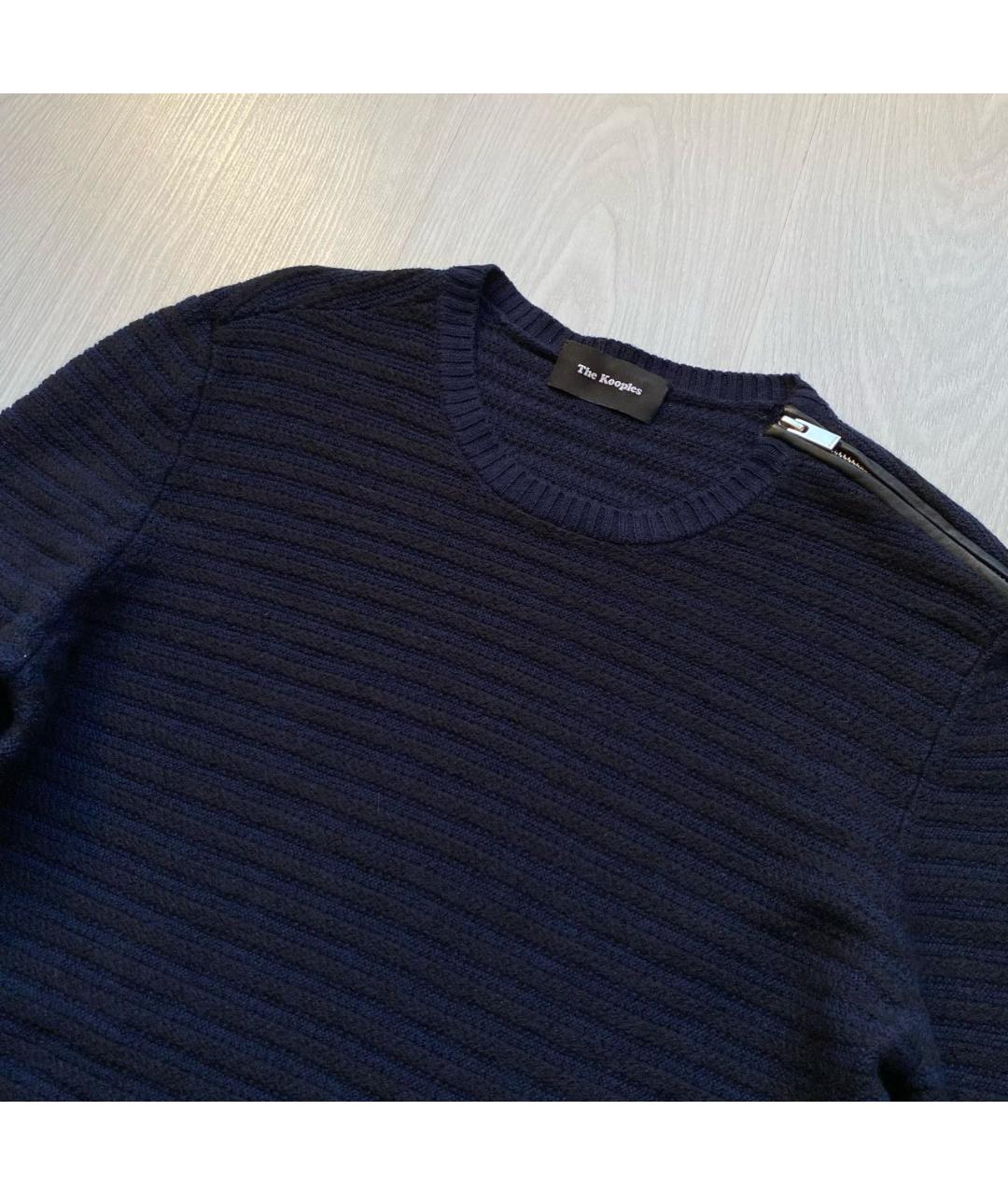 THE KOOPLES Темно-синий шерстяной джемпер / свитер, фото 2