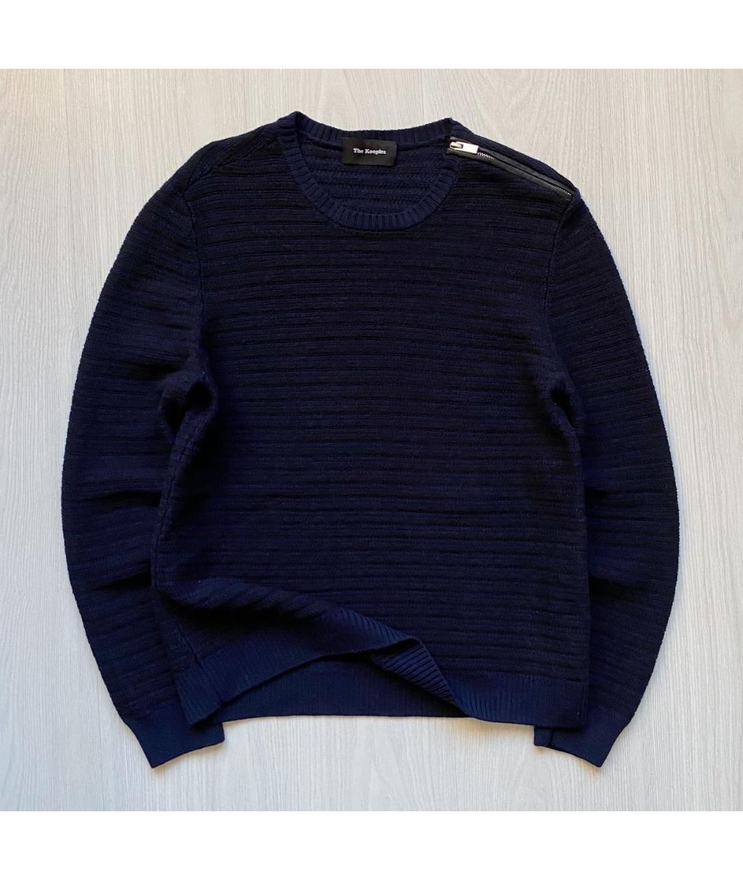 THE KOOPLES Темно-синий шерстяной джемпер / свитер, фото 9