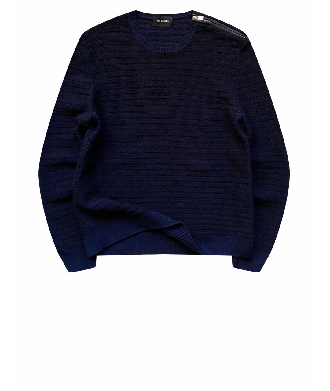 THE KOOPLES Темно-синий шерстяной джемпер / свитер, фото 1