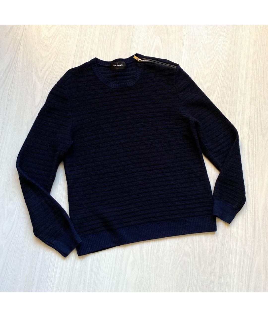 THE KOOPLES Темно-синий шерстяной джемпер / свитер, фото 6