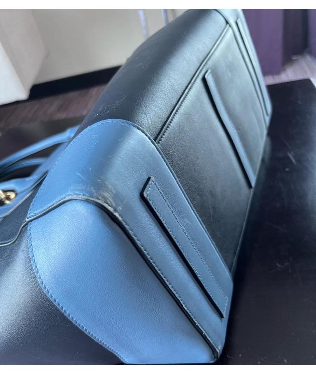 RALPH LAUREN Синяя кожаная дорожная/спортивная сумка, фото 6