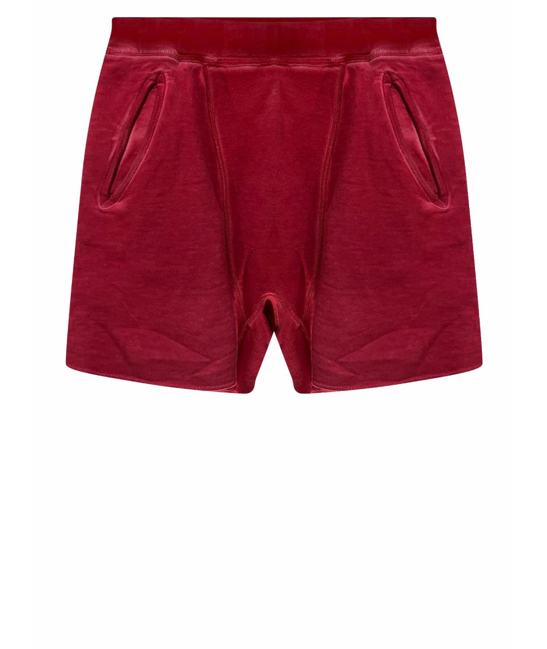DSQUARED2 Красные хлопко-эластановые шорты, фото 1