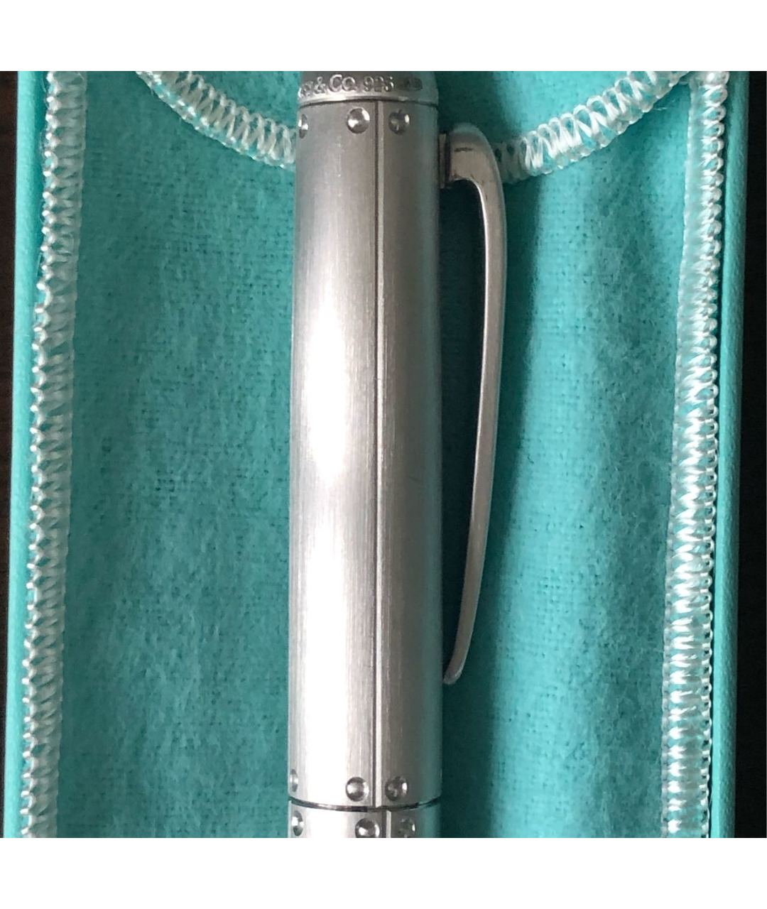 TIFFANY&CO Серебряная металлическая шариковая ручка, фото 2