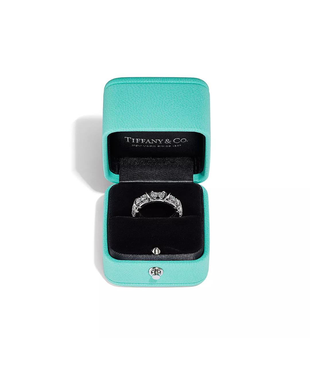 TIFFANY&CO Серебряное платиновое кольцо, фото 4