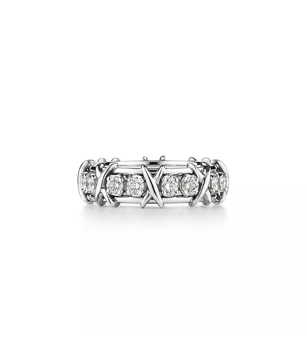 TIFFANY&CO Серебряное платиновое кольцо, фото 3