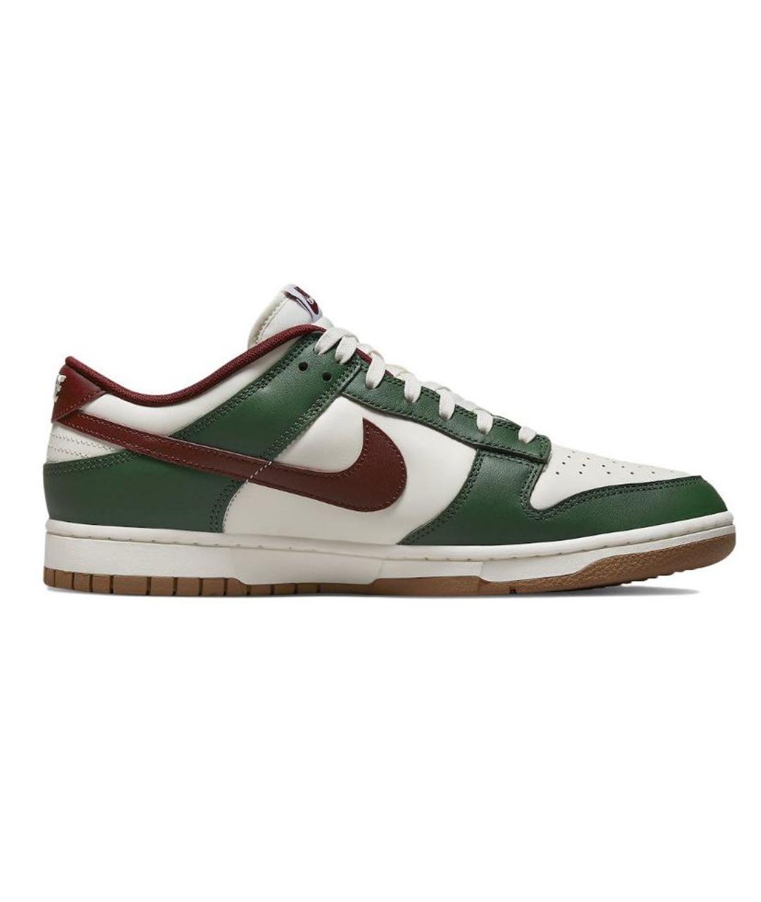 NIKE Зеленые кожаные кроссовки, фото 2