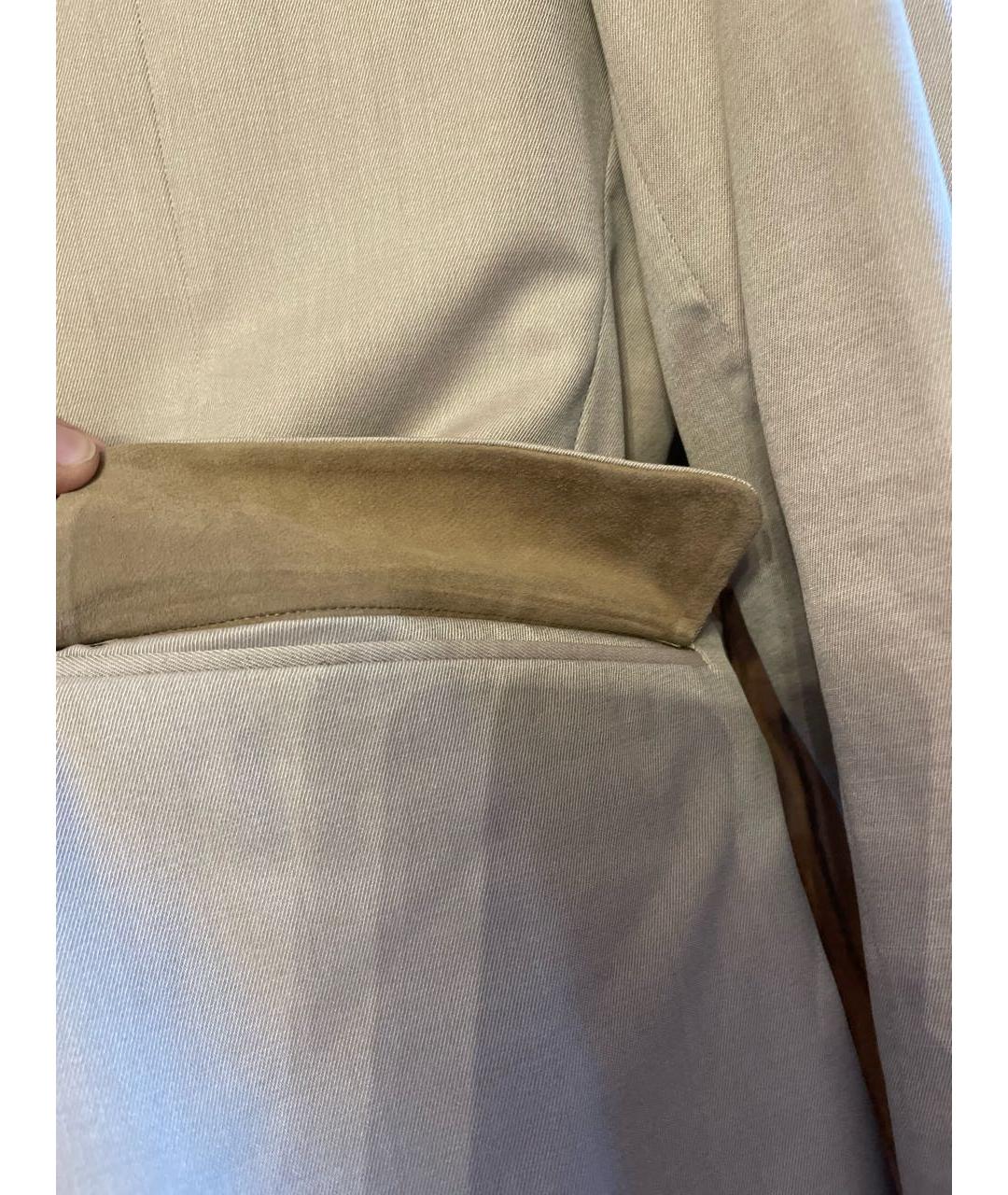 LORO PIANA Бежевый кашемировый пиджак, фото 7