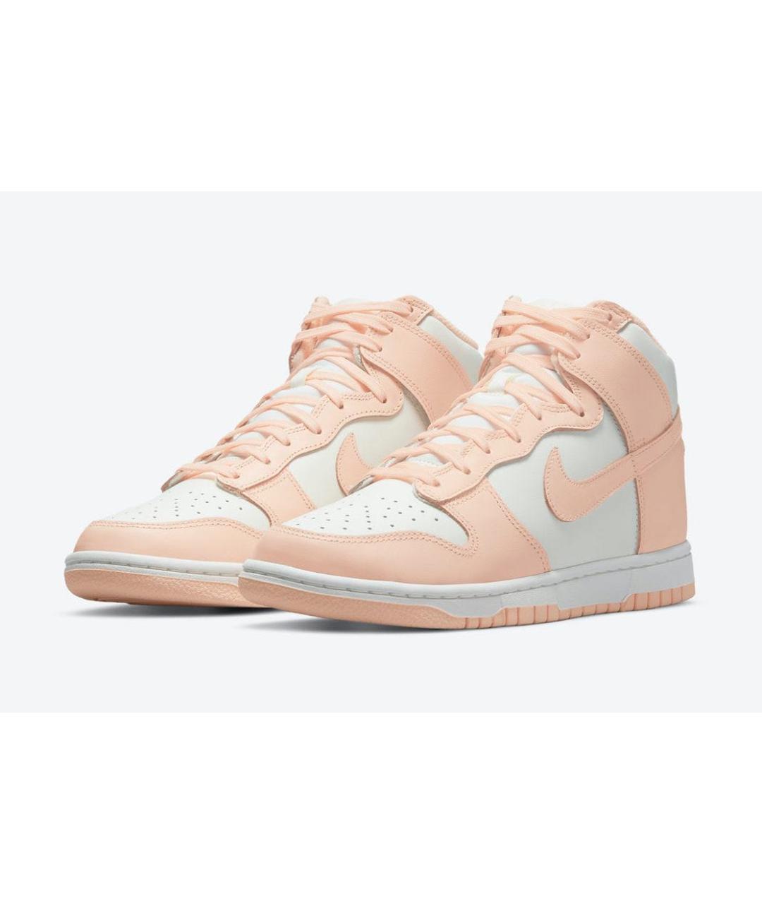 NIKE Бежевые кожаные кроссовки, фото 2