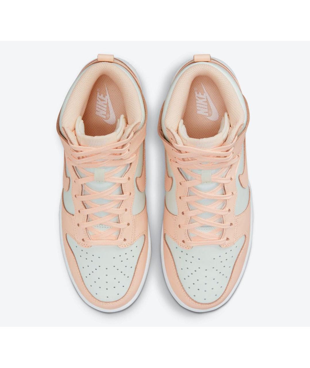 NIKE Бежевые кожаные кроссовки, фото 3