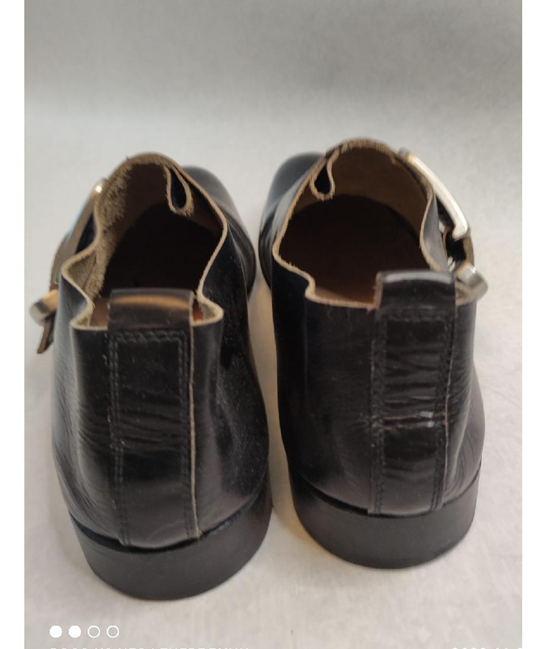 ROCCO P. Черные кожаные туфли, фото 4