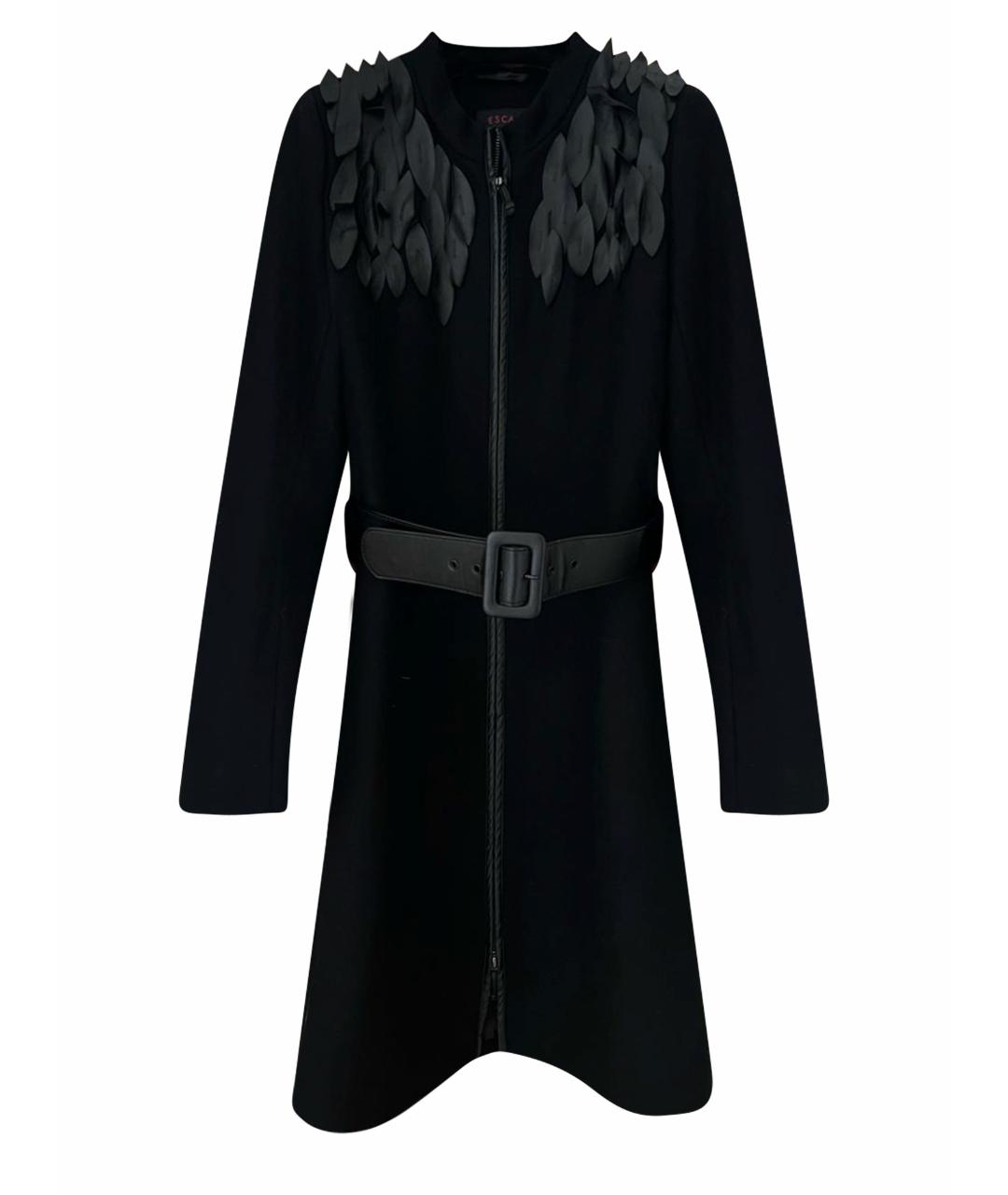 ESCADA Черное кашемировое пальто, фото 1