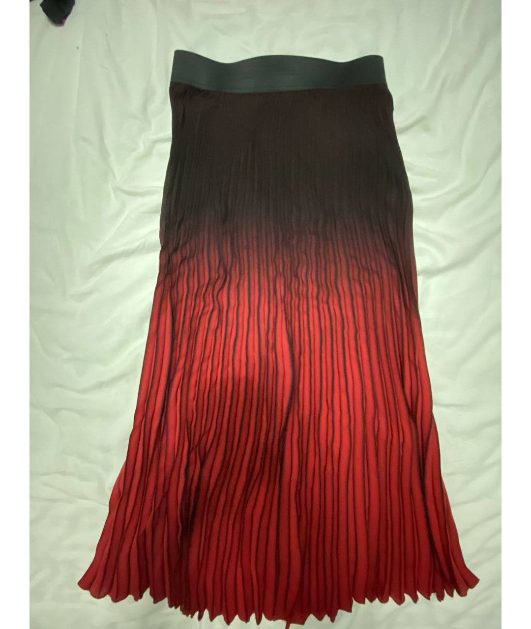 MAJE Красная полиэстеровая юбка макси, фото 5