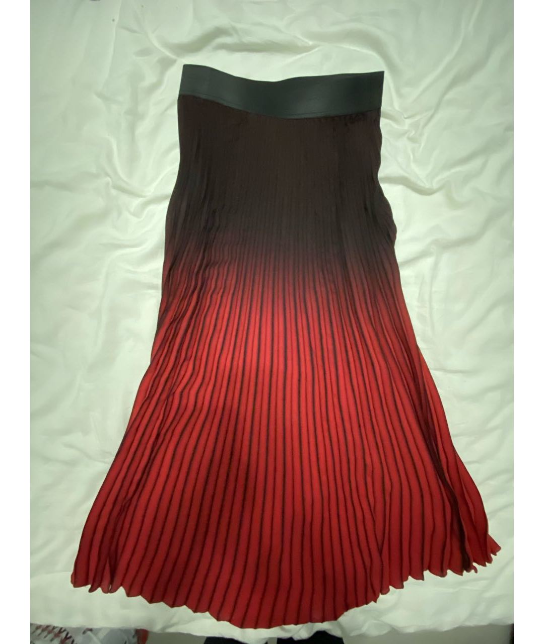 MAJE Красная полиэстеровая юбка макси, фото 2