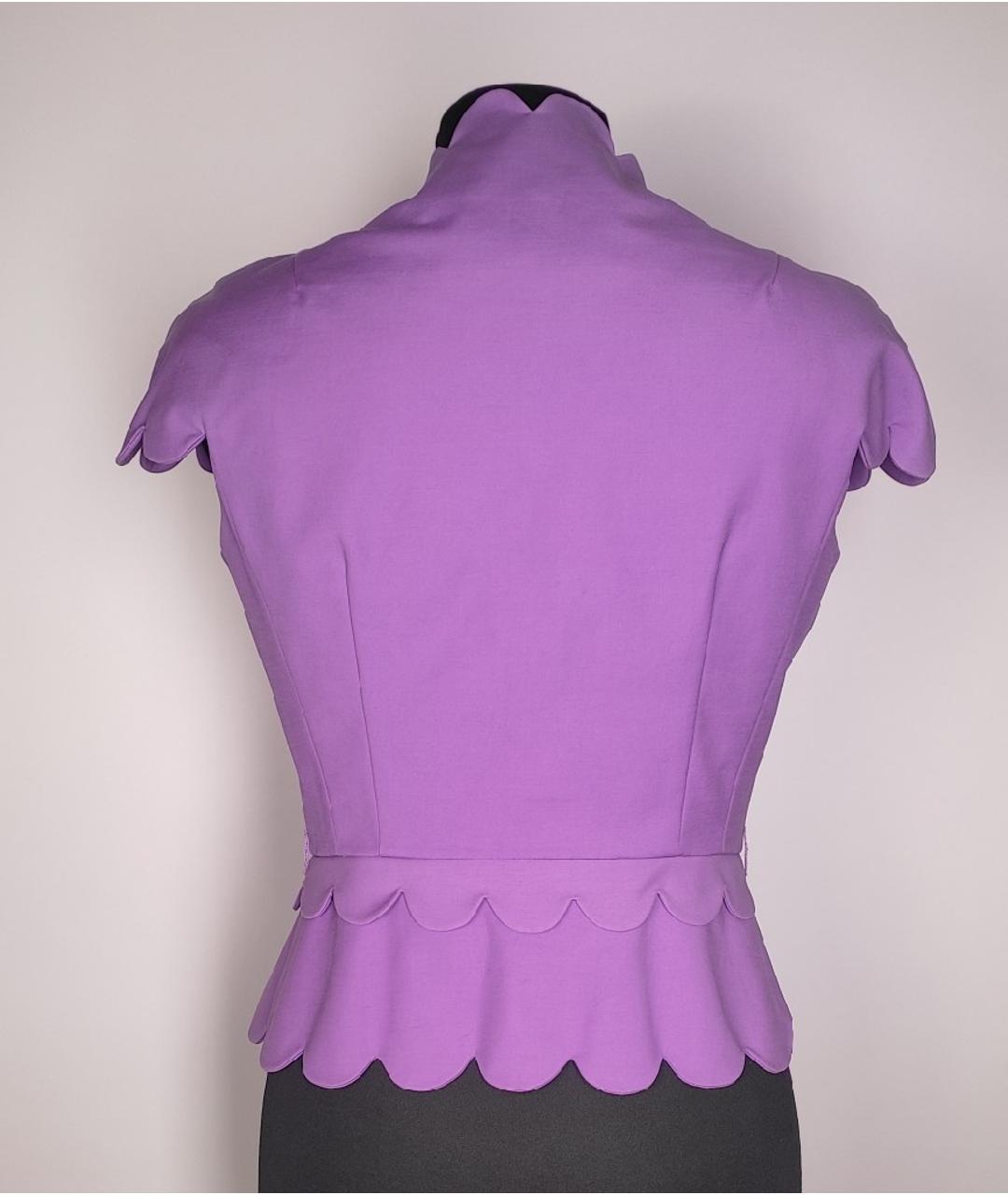 CHRISTIAN DIOR PRE-OWNED Фиолетовое хлопковое повседневное платье, фото 8