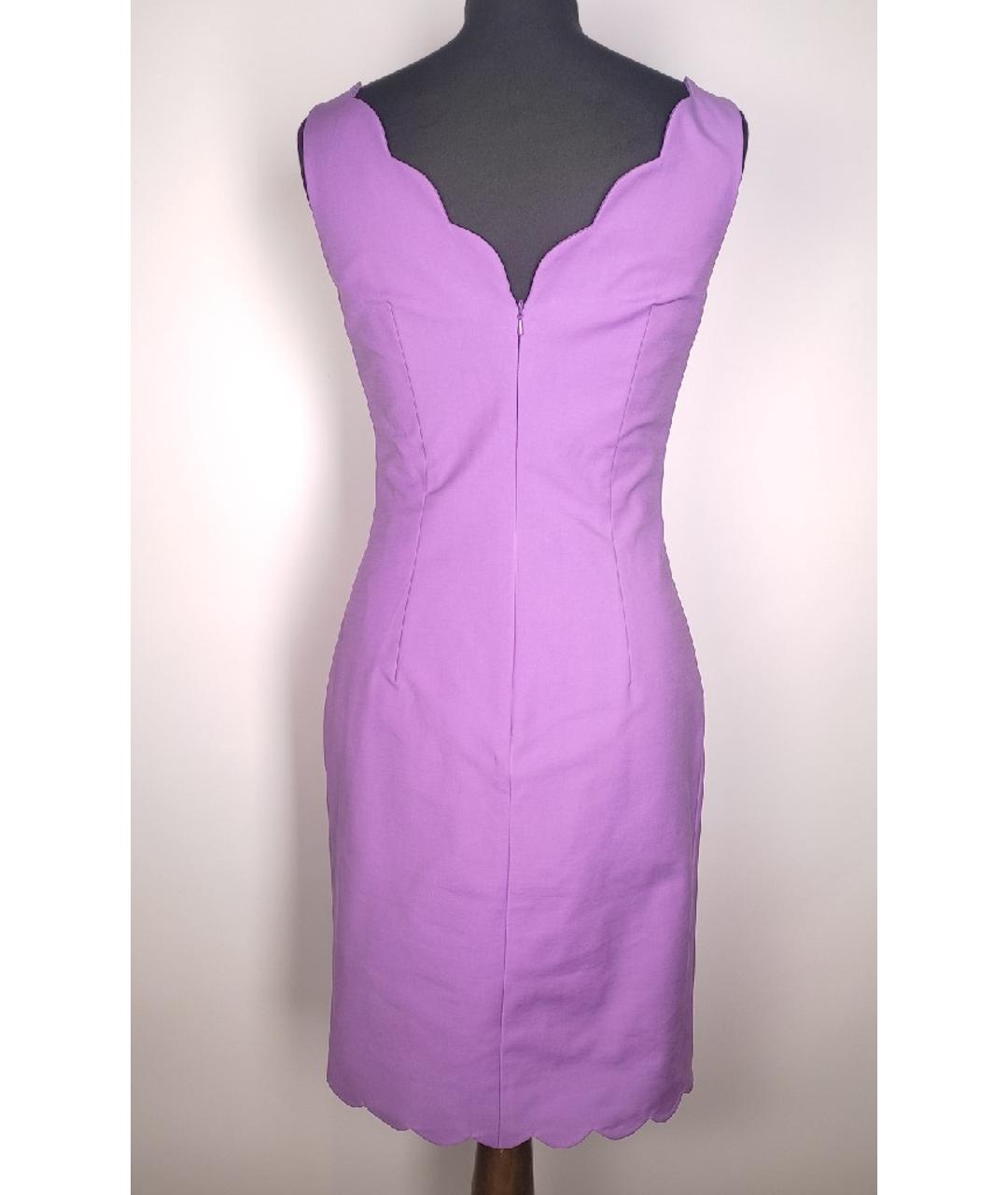 CHRISTIAN DIOR PRE-OWNED Фиолетовое хлопковое повседневное платье, фото 3