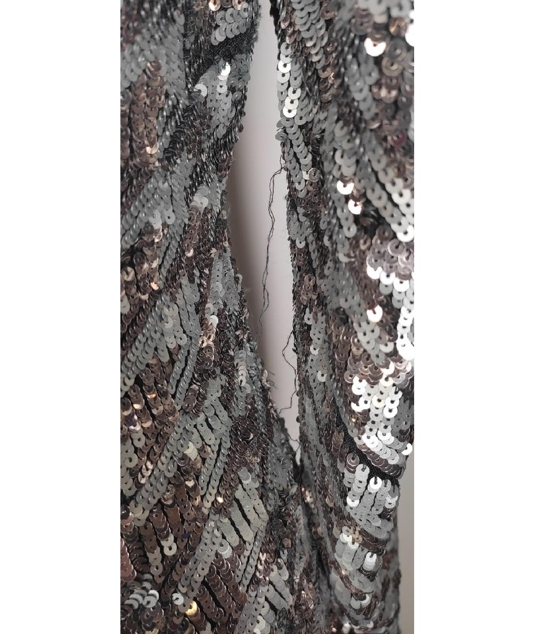 RACHEL GILBERT Серебряное полиамидовое вечернее платье, фото 5
