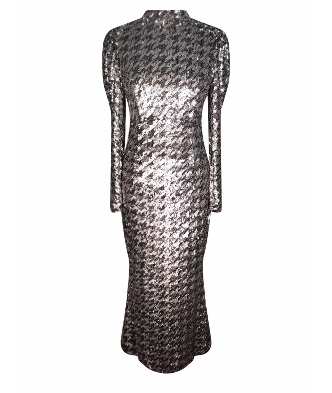 RACHEL GILBERT Серебряное полиамидовое вечернее платье, фото 1
