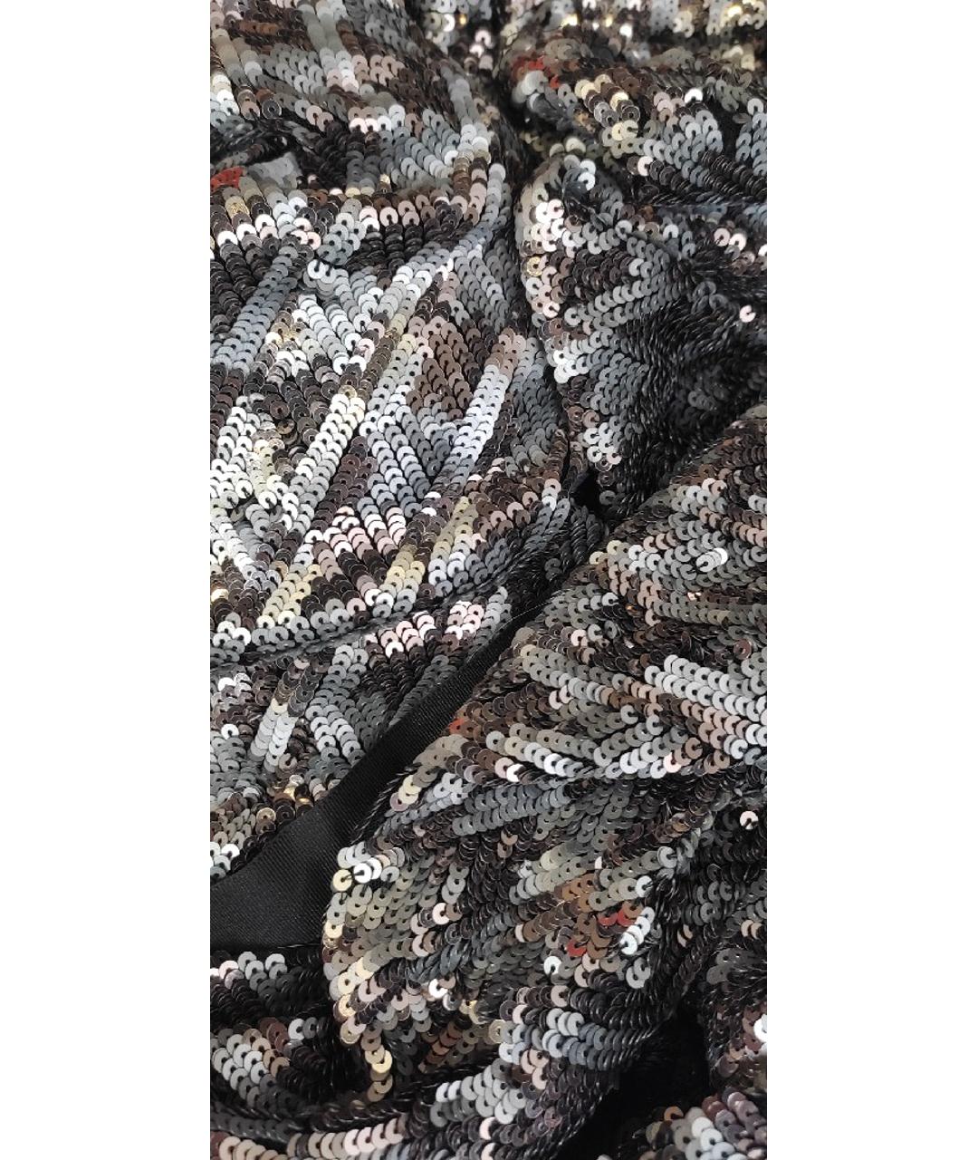 RACHEL GILBERT Серебряное полиамидовое вечернее платье, фото 7