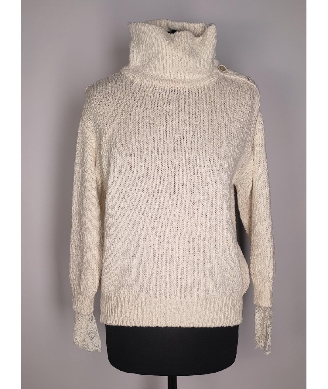 BRUNELLO CUCINELLI Белый хлопковый джемпер / свитер, фото 9
