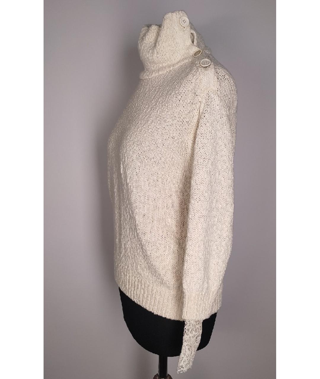 BRUNELLO CUCINELLI Белый хлопковый джемпер / свитер, фото 2