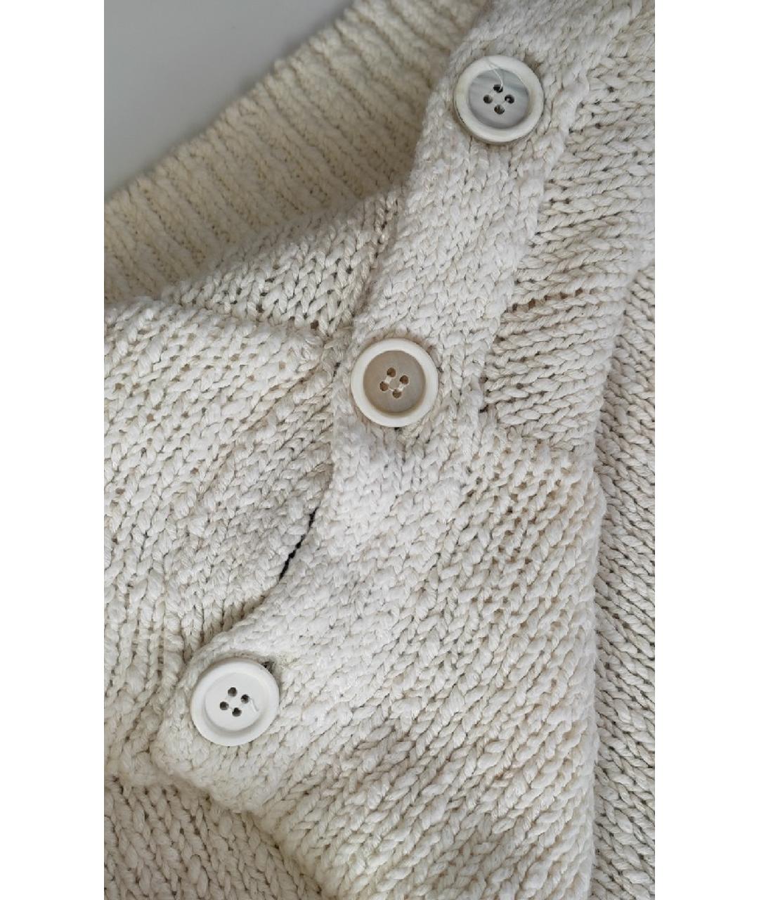 BRUNELLO CUCINELLI Белый хлопковый джемпер / свитер, фото 5